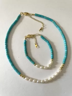 Ferozah necklace and bracelet