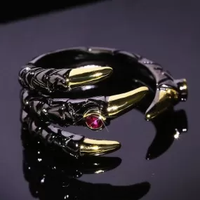 Jeweled Dragon Claw Ring